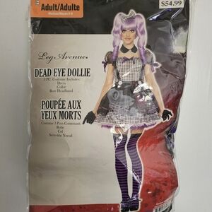 Leg Avenue Dead Eye Dollie Costume - Purple and Black